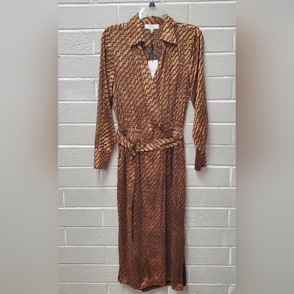Reiss bronze dress size 4